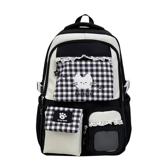 Mochila fofa doce dopamina estudante classe mochila leve indispensável para volta às aulas