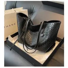 Bolsa feminina de tecido de grande capacidade 2026 novo estilo All-Match bolsa de um ombro nas axilas sacola portátil