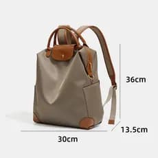 Mochila feminina de Nylon para computador de grande capacidade/sensação de alta qualidade, leve/estudantes universitário