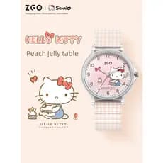relogio feminino relogio feminino pequeno delicado ZGO ZGO-HelloKitty Relógio infantil feminino para estudantes do ensin