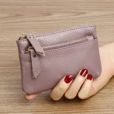 carteira feminina carteira feminina pequena Genuíno couro genuíno feminino mãe chave moeda pequena bolsa de moedas