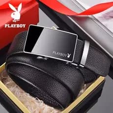 cinto feminino cinto feminino largo Playboy cinto masculino na moda fivela automática 2024 cinto de couro Formal terno c