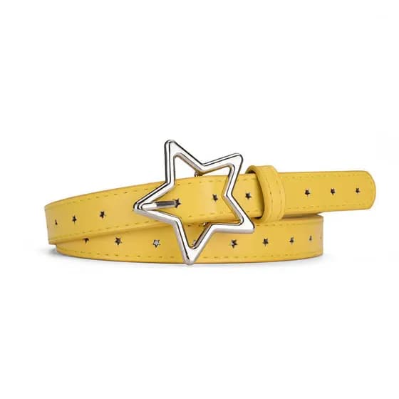 cinto feminino cinto feminino largo Amarelo mais magro olhar estilo curto perfuração-livre preguiçoso cinto feminino 202