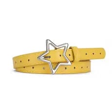cinto feminino cinto feminino largo Amarelo mais magro olhar estilo curto perfuração-livre preguiçoso cinto feminino 202