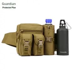 Guardian Water Bottle Cintura Bolsa Caminhadas Ferramenta de Lona Ao Ar Livre