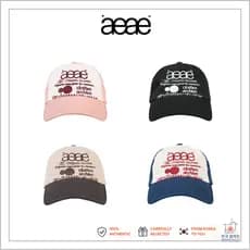 AEAE Web Logo 5 Painel Cap 4 Cores Algodão Unissex Coreano Street Fashion Chapéu