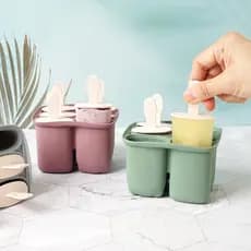 Molde De Picolé De Silicone Siligarden 6 Slots 3 Cores Home Cafe Ice Cream Maker