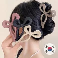 Conjunto De 4 Peças Grande Acessório De Cabelo Unissex Com Fita Acrílica Coreana