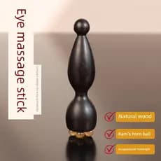 Sândalo pequeno pingente de lótus massageador de olho garra massageador Facial vara muscular dragagem meridiano acupuntu
