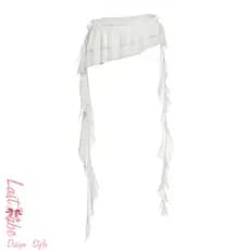 cinto feminino plus size cinto feminino Lastbabe Irregular babados borla cinto feminino All-Match Streamer cintura corre