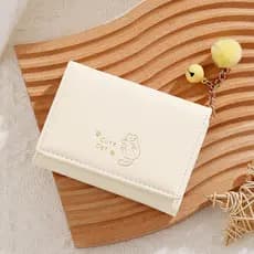 carteira carteira feminina Elementos de ventilador novo estilo japonês coreano bonito gato pequena carteira feminina bol