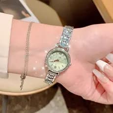 relogio feminino luxo relogio feminino pequeno Xiaoxiang estilo Gypsophila pulseira relógio feminino High-End requintado