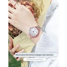 relogio feminino luxo relogio feminino pequeno 2024 novo estilo relógio feminino estudantes do ensino médio alto valor n