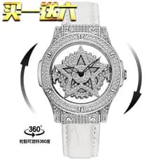 relogio feminino pequeno delicado relogio feminino Relógio feminino estilo tempo de correr luxo cheio de diamantes estud