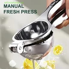 Processador Espremedor Manual De Aço Inoxidável , De Limão , Laranja , Frutas , Clipe Doméstico , Prensagem De Acessório