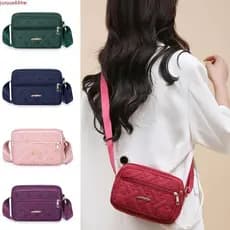 JUNYUE Bolsa De Ombro De Meia Idade , Elegante Crossbody Bordada Com Padrão De Coração Amor , Vários Bolsos