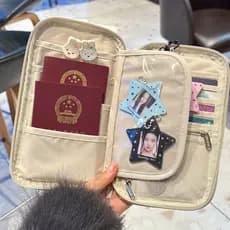 Star perseguindo bens ~ saco de passaporte documento carteira saco de cartão de embarque armazenamento titular do passap