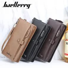 carteira masculina com ziper carteira masculina Carteira masculina longa Slot para vários cartões negócios Casual grande