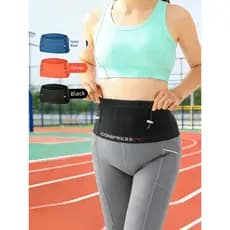 Esportes saco de cintura das mulheres dos homens correndo Fitness leve invisível saco do telefone móvel multifuncional m