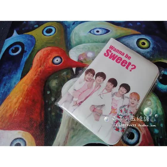 Porta-passaporte Etude house Etude house SHINee Porta-bilhetes de edição limitada/porta-bilhetes mensal versão coreana