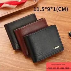 carteira masculina carteira masculina com ziper Nova carteira masculina carteira curta moda Casual lichia padrão carteir