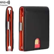 carteira masculina carteira masculina com ziper 2026 Novo estilo carteira de couro macio genuíno porta-cartões porta-doc