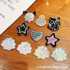 magsafe popsocket griptok magsafe Japonês coreano estilo INS desenho animado menina coração glitter estrela de cinco pon