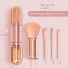 pincel maquiagem kit pincel maquiagem profissional Pincel de maquiagem portátil quatro-em-um multifuncional Blush escova