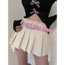 cinto feminino largo cinto feminino plus size Y2k cinto feminino 2026 novo estilo rosa Millennium estilo menina quente v