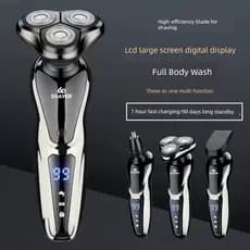 barbeador eletrico masculino Alemanha 2025 novo estilo barbeador elétrico recarregável 6D multifuncional corpo inteiro l