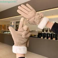 Luvas Femininas Com Laço ANHENGXIN , Quentes De Inverno À Prova D'água Para Manter O Calor Grossas De Ciclismo De Vento
