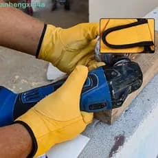 Luvas De Trabalho ANHENGXIN , Resistentes Ao Desgaste De Proteção De Segurança Flexíveis Para Soldagem De Couro