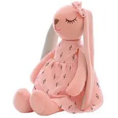 35CM Boneca de Coelho de Orelhas Longas de Desenho Animado Brinquedos de Pelúcia Macia para Crianças Companheiro de Dorm