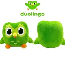 Duolingo Boneca De Pelúcia 10o Aniversário Coruja Verde Infantil Presente De Brinquedo