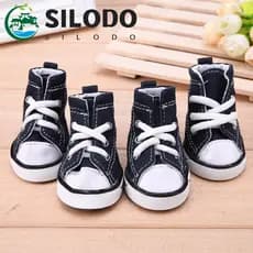 SILODO Botas Para Animais De Estimação Resistentes Ao Desgaste , Fofas Cães Pequenos , Gatos , Estilo Casual , Respiráve