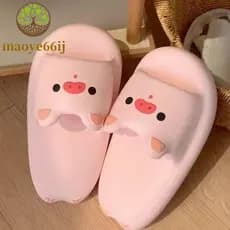 MAOYE66 Chinelos De Porco Gato , Fofos De Desenho Animado Kawaii Femininos , Sandálias Antiderrapantes De PVC Com Sola M