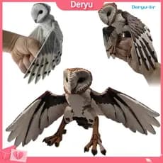 [deryu] Ornamento De Coruja Impresso Em 3D Estatueta De Celeiro Articulado Brinquedo De Alívio De Estresse Articulável D