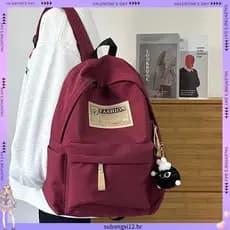 Mochila escolar estudantes universitários do ensino médio novo estilo mochila simples estudantes do ensino médio estudan