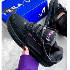 tenis tesla fusion masculino feminino unissex casual, esportivo e skatista ,streetwear suede moderno