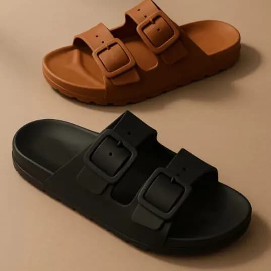 Kit 2 Pares de Sandália Papete Birken Feminina Sandália Feminina Rasteirinha Sandalia Femenina