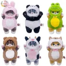 PEEWANY1 Anime Mofusand Boneca De Pelúcia , Decoração De Vestir Cruzado De Gato Tubarão Quarto Inossaur Panda Bicho Maci