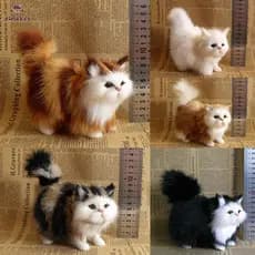 TK Simulação Mini Boneca De Pelúcia Gato Imitação De Brinquedos Recheados Com Animais