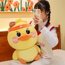 Brinquedo De Pelúcia De Pato Amarelo Boneca Fofa Para Presente E Brincadeira Infantil