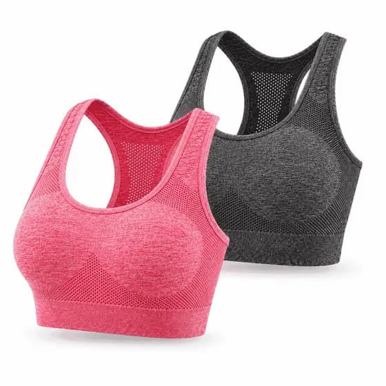 kit 2 Top  Esportivo academia Com Bojo Fitness para Academia
