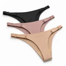Kit 3 Fio calcinhas com Regulagem e Ajuste Lateral Confortável