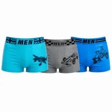 Kit 3 Cuecas Kids Box Boxer Infantil Estampadas Masculino Confortáveis