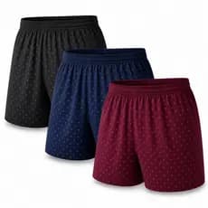 3 Pijama  Masculino Pijama Short de Dormir Confortável Samba Canção