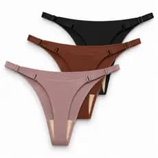 3 Calcinhas Fio com e Ajuste Lateral Confortável