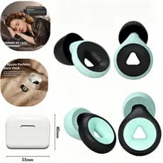Tampões de Ouvido Silicone Ultramacio 27dB Proteção Auditiva para Dormir Trabalho Estudos e Viagens
