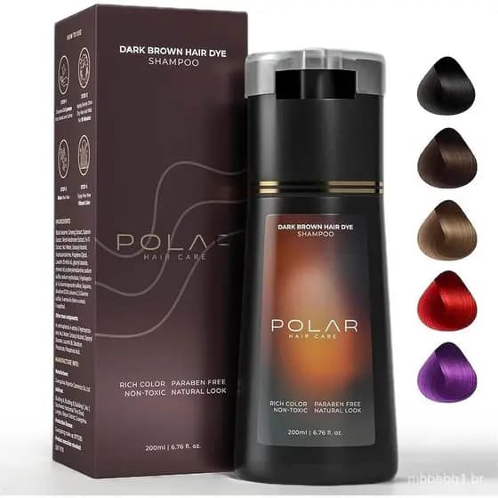 Shampoo específico para tintura capilar Polar, shampoo para tintura capilar instantânea Polar, shampoo para tintura capi